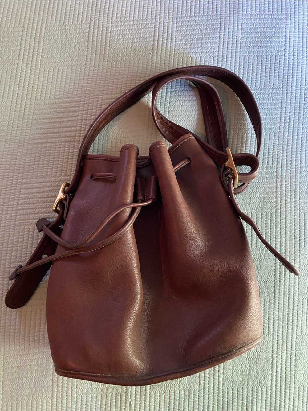 Vintage Coach Drawstring Bucket Back dark brown L6C-9952 "Lula's Legacy"